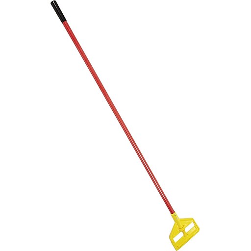 Rubbermaid® Invader® Side Gate Red Fiberglass Wet Mop Handle With Large