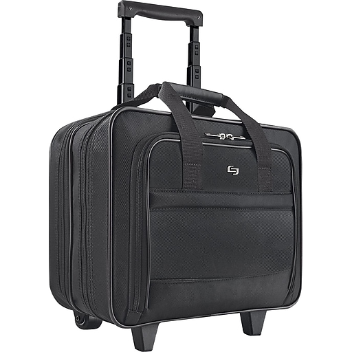 Solo Classic Rolling Laptop Case , Black (B1004) at Staples