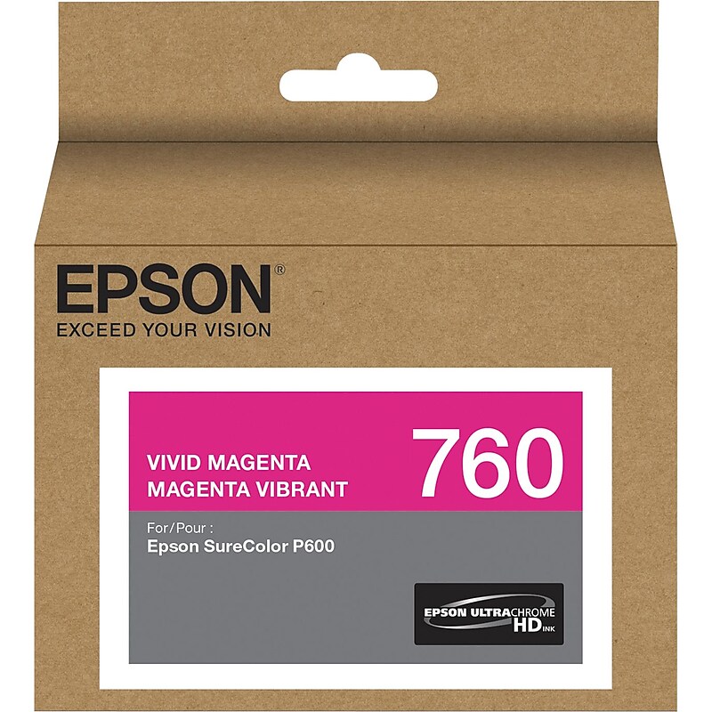 Epson 760 Ultrachrome Magenta Standard Yield Ink Cartridge image 1