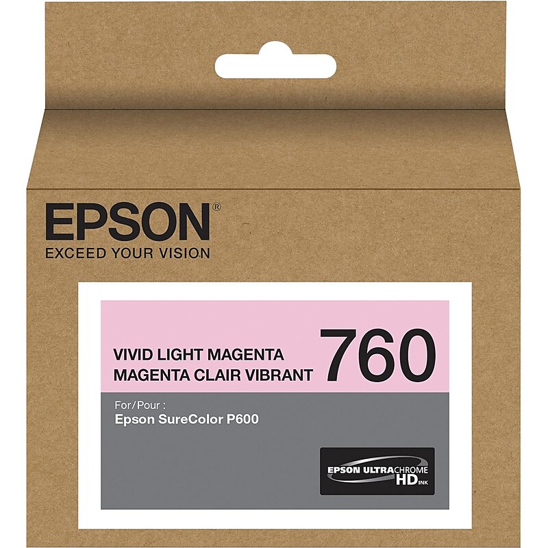 Epson 760 Ultrachrome Light Magenta Standard Yield Ink Cartridge image 1