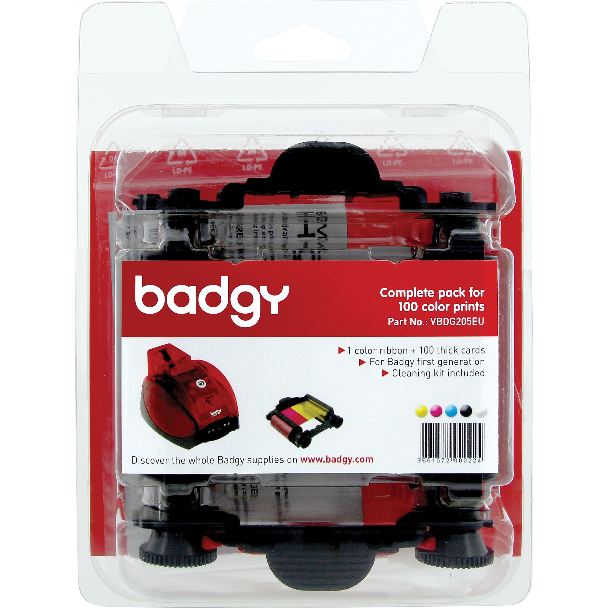Badgy Thick Consumable Kit, Badgy1 Printer, YMCKO Simolary simolary.com