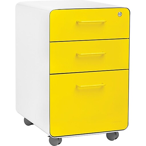 Shop Staples For Poppin Stow File Cabinet Rolling 3 Drawer