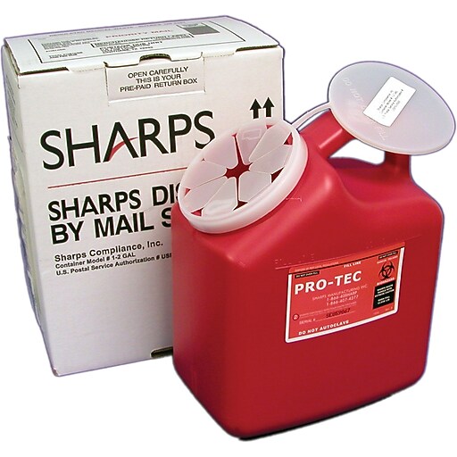 Sharps Compliance Disposal By Mail System®, 2Gallon at Staples