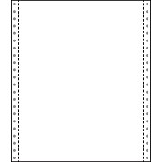 Printworks® Professional Blank Computer Paper W/Side Perforated, 9 1/2" x 11", White, 2200 Sheets