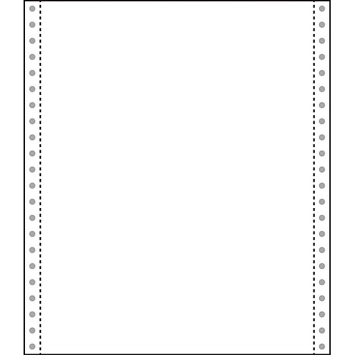 Printworks Professional 9 1/2" x 11" Computer Paper, White, 2200/Carton