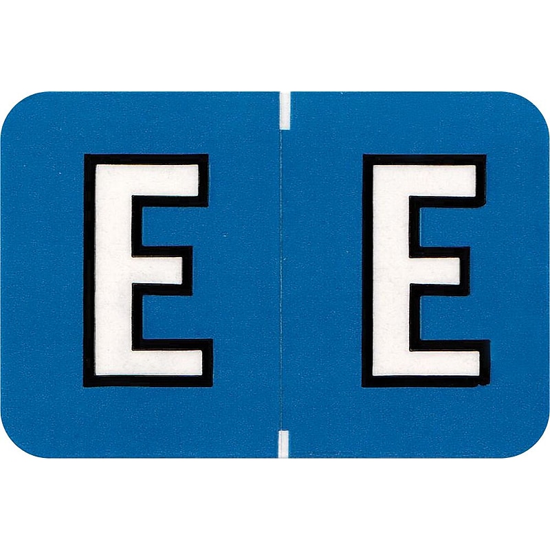 Medical Arts Press Colwell Jewel Tone Compatible Alpha Sheet Style Labels, "E", 126/Pack (34863) image 1