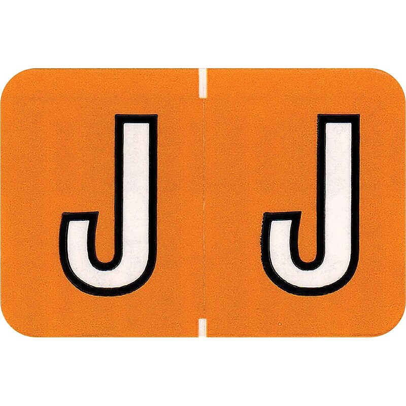 Medical Arts Press Colwell Jewel Tone Compatible Alpha Sheet Style Labels, "J", 126/Pack (34868) image 1