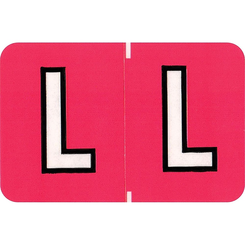 Medical Arts Press Colwell Jewel Tone Compatible Alpha Sheet Style Labels, "L", 126/Pack (34870) image 1