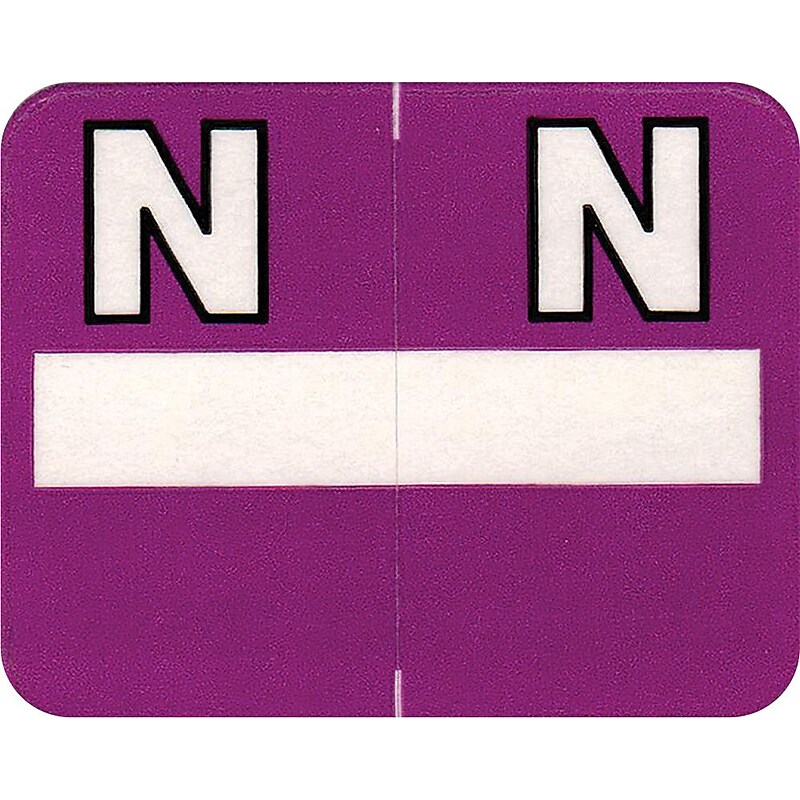 Medical Arts Press Alpha Labels on Roll, Letter N, 750/Roll (39904) image 1