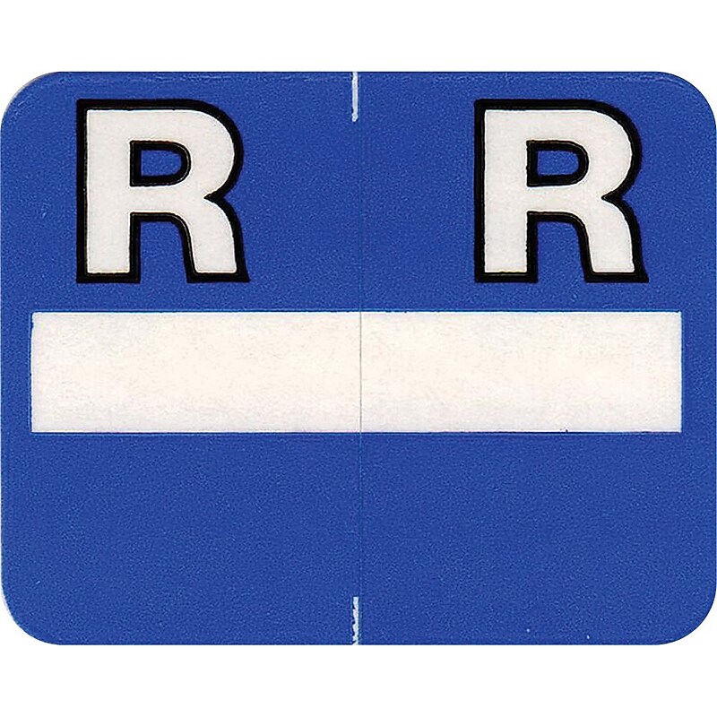 Medical Arts Press Alpha Labels on Roll,  Letter R, 750/Roll (39908) image 1