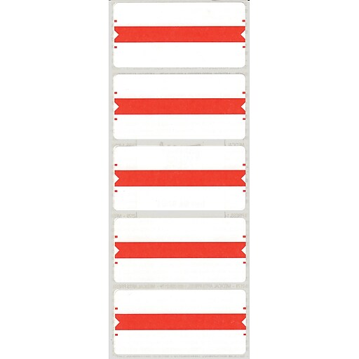 Medical Arts Press Wraparound Name Labels, Red, 250/Pack (32600) Staples