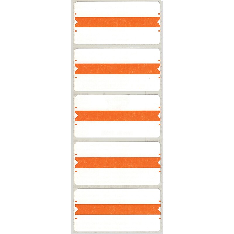 Medical Arts Press Wraparound Name Labels, Orange, 250/Pack (32605) image 1