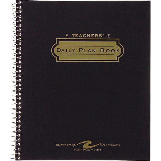 Roaring Spring Products Teacher's Daily Plan Books, 11" x 8 1/2", 56