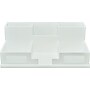 Victor Technology 6 Compartment Wood Compartment Storage with Smart Phone Holder, Pure White (W9525)~#|#~s0951556_sc7