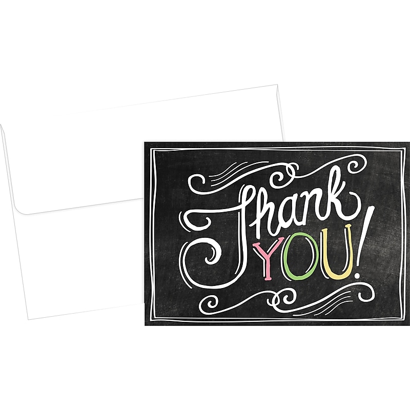 Great Papers! Chalkboard Thank You 24Ct image 1