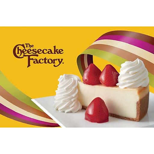 The Cheesecake Factory Gift Card 25 Staples