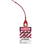 Accuform Loop 'n Lock Tie Tags, DANGER LOCKED OUT DO NOT REMOVE, RP-Plastic, 10/Pack (TAK645)~#|#~s0952201_sc7