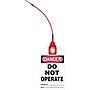 Accuform Loop 'n Lock Tie Tags, DANGER DO NOT OPERATE, RP-Plastic, 10/Pack (TAK607)~#|#~s0952545_sc7