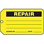 Accuform Production Control Tag, REPAIR, 5 3/4" x 3 1/4", RP-Plastic, 25/Pack (MMT336PTP)~#|#~s0952693_sc7