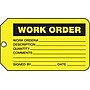 Accuform Production Control Tag, WORK ORDER, 5¾" x 3¼", RP-Plastic, 25/Pack (MMT335PTP)~#|#~s0952695_sc7