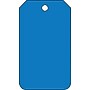 Accuform Solid Color Blank Tag, Blue, 5¾" x 3¼", RP-Plastic, 25/Pack (MDT526PTP)~#|#~s0952697_sc7