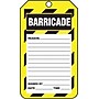 Accuform Safety Tag, BARRICADE, 5¾" x 3¼", RP-Plastic, 25/Pack (TAB107PTP)~#|#~s0952726_sc7
