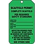 Accuform Tag, SCAFFOLD PERMIT COMPLETE PER REQ'D SAFETY STANDARDS, 5¾"x3¼" RP-Plastic, 25/Pack (TRS326PTP)~#|#~s0952730_sc7