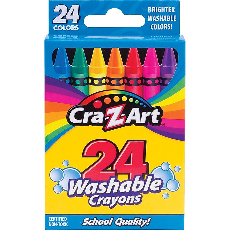 Cra-Z-Art Washable Crayons, 24/Pack image 1