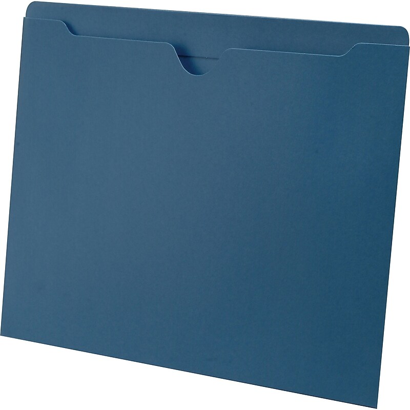 Medical Arts Press®  File Pocket, Letter Size, Blue, 100/Box (55475BE) image 1