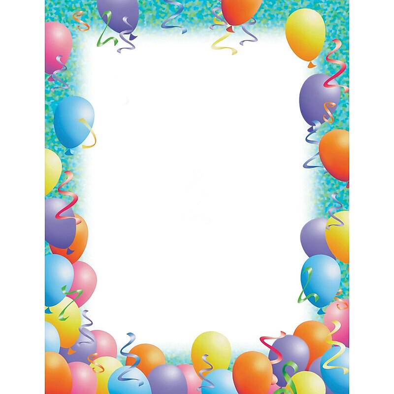 Great Papers! Party Balloons Letterhead, 80/Pack (2014113) image 1