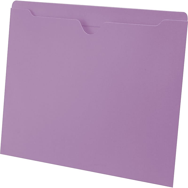Medical Arts Press®  File Pocket, Letter Size, Lavender, 100/Box (55475LV) image 1