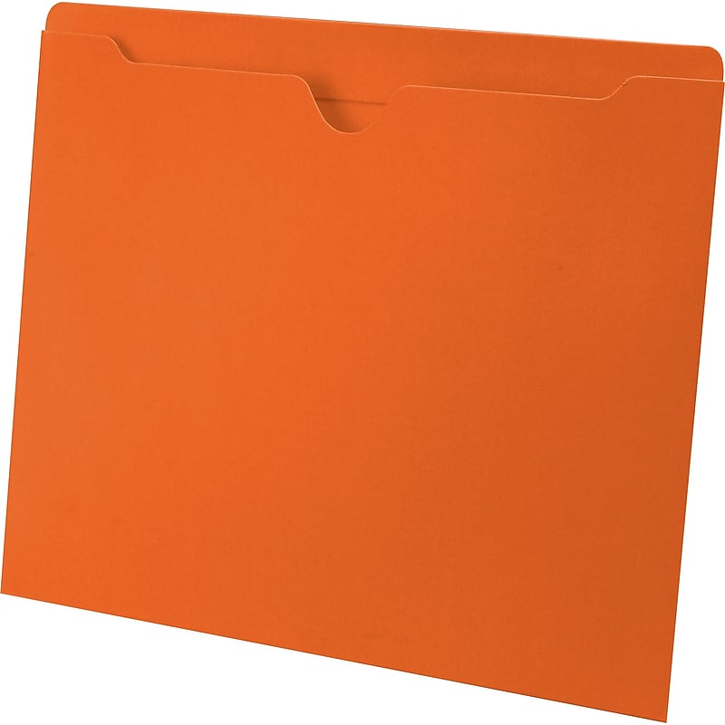 Medical Arts Press®  File Pocket, Letter Size, Orange, 100/Box (55475OE) image 1