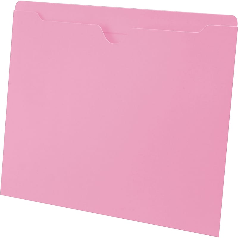 Medical Arts Press®  File Pocket, Letter Size, Pink, 100/Box (55475PK) image 1