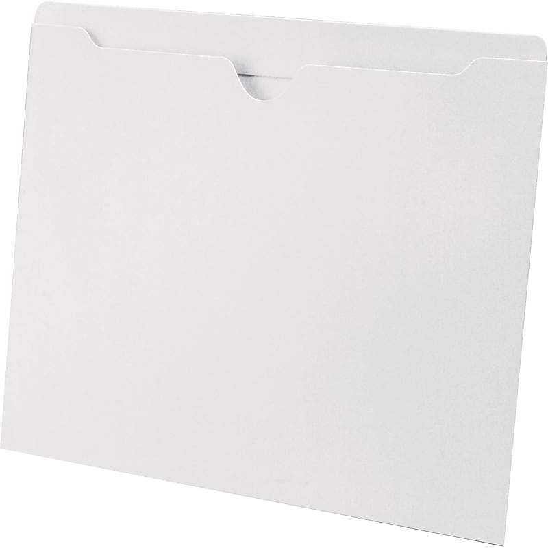 Medical Arts Press®  File Pocket, Letter Size, White, 100/Box (55475WE) image 1