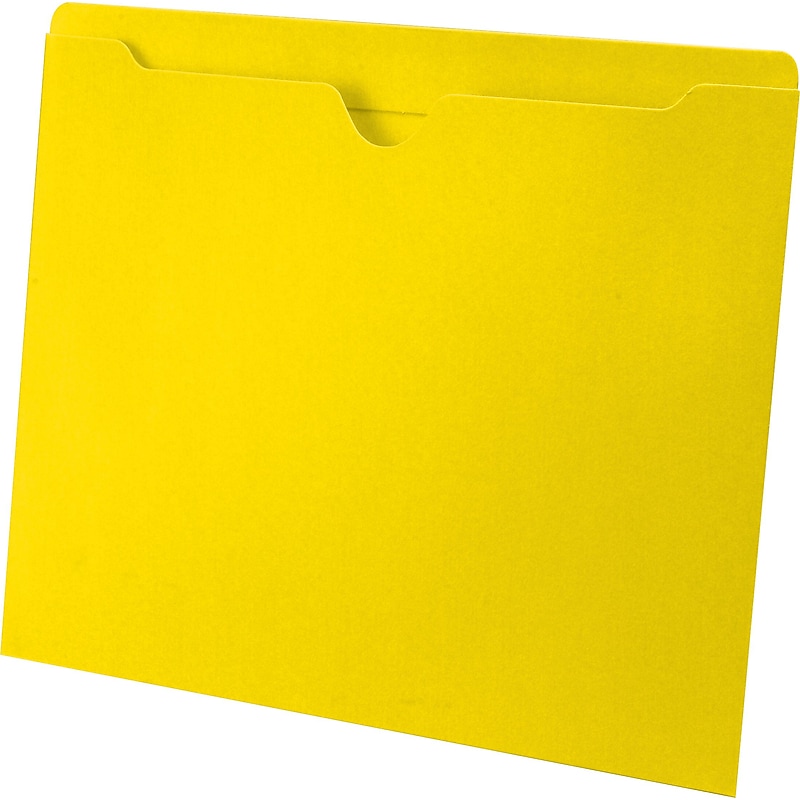 Medical Arts Press®  File Pocket, Letter Size, Yellow, 100/Box (55475YW) image 1