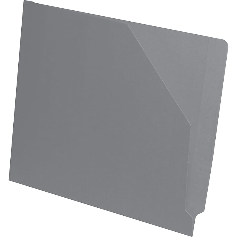 Medical Arts Press File Pocket, Letter Size, Gray, 100/Box (51439GY) image 1