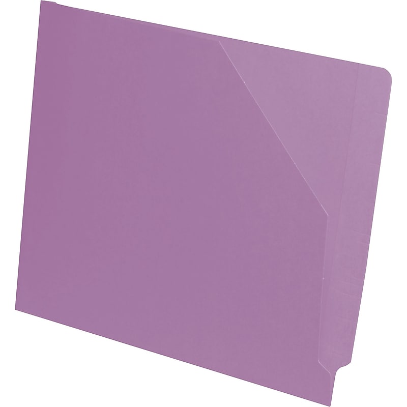 Medical Arts Press End-Tab Slant File Pockets, Letter Size, Lavender, 100/Box (51439LV) image 1