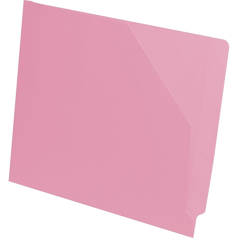 Medical Arts Press Reinforced File Pocket, Letter Size, Pink, 100/Box (51439PK) image 1