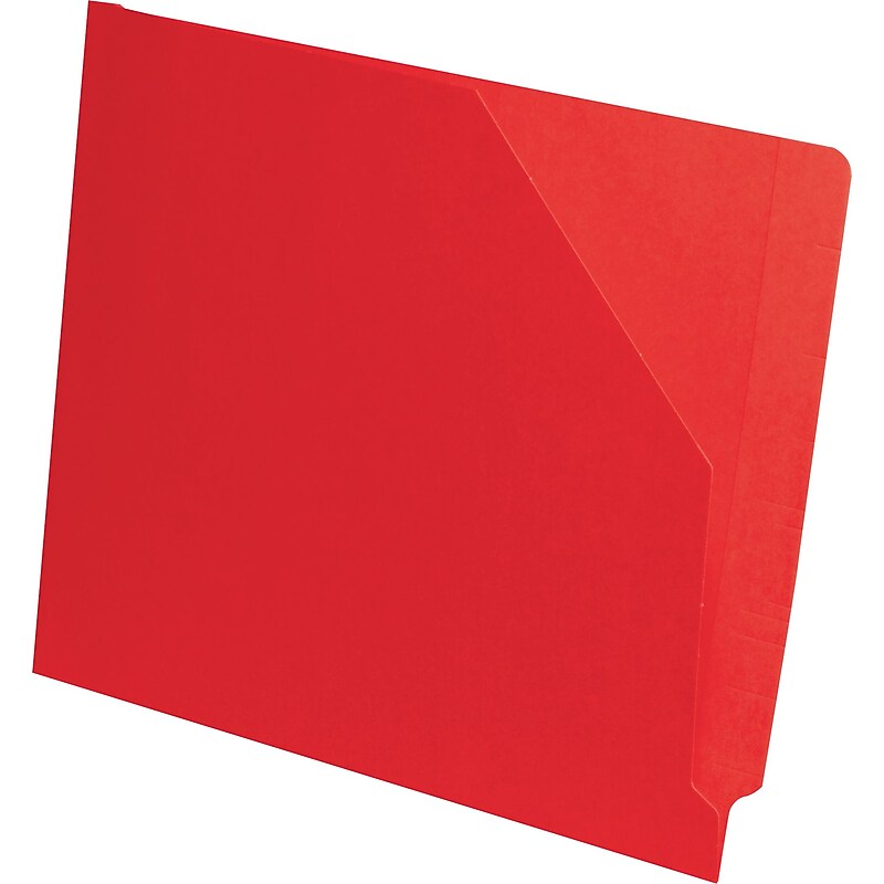 Medical Arts Press End-Tab Slant File Pockets, Letter Size Red, 100/Box (51439RD) image 1