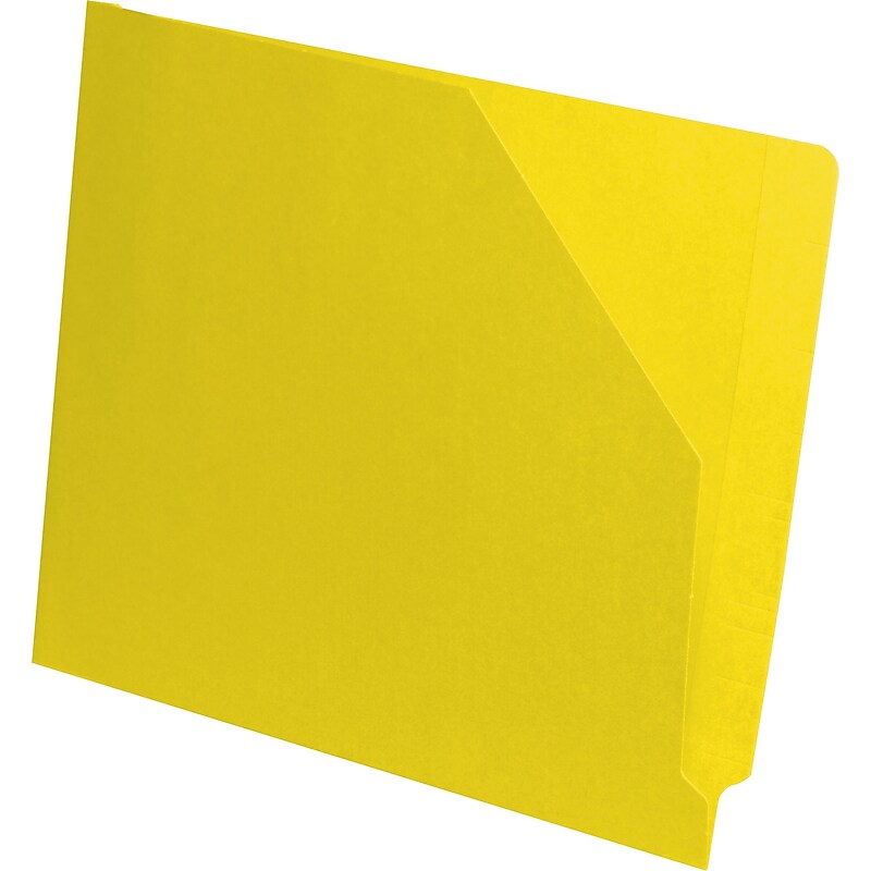 Medical Arts Press File Pocket, Letter Size, Yellow, 100/Box (51439YW) image 1