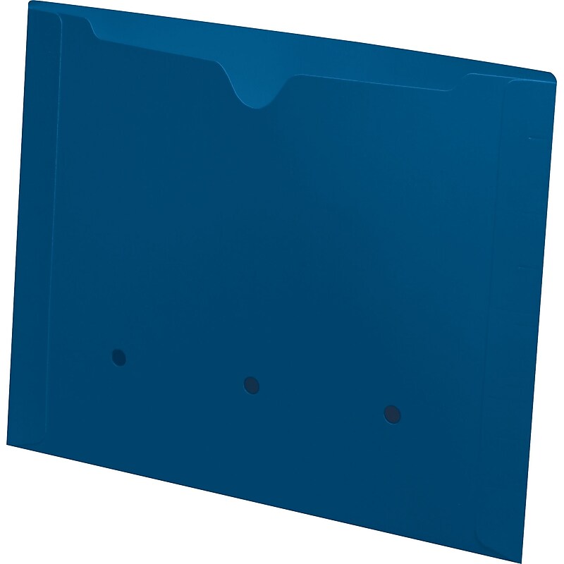 Medical Arts Press®  File Pocket, Letter Size, Blue, 50/Box (52394BE) image 1