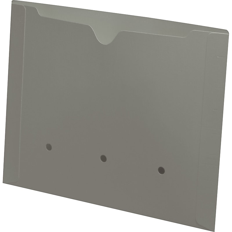 Medical Arts Press®  File Pocket, Letter Size, Gray, 50/Box (52394GY) image 1