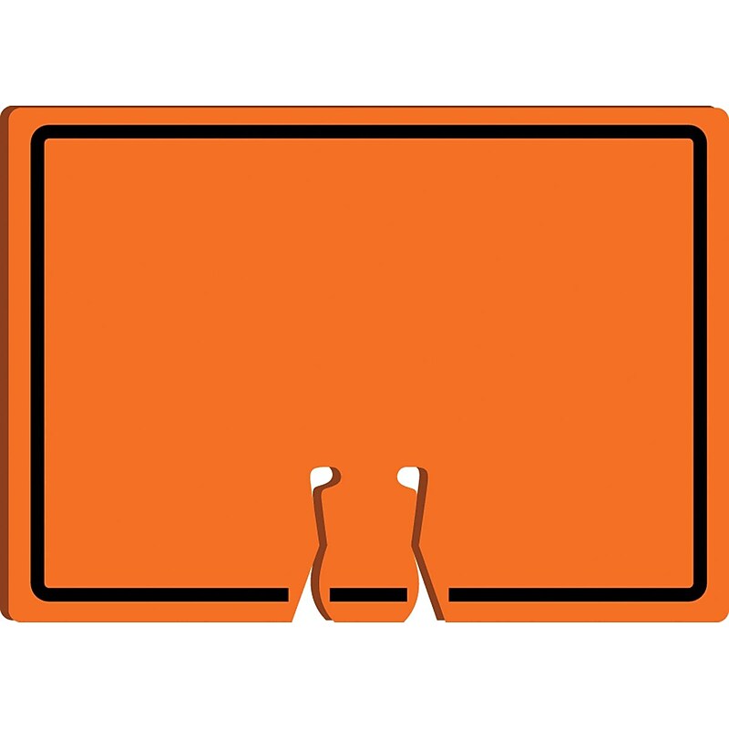 Accuform Traffic Cone Top Warning Sign, (BLANK), 10" x 14", Plastic (FBC766) image 1