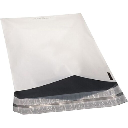 Partners Brand Returnable Poly Mailers, White, 12" x 151/2", 100/Case