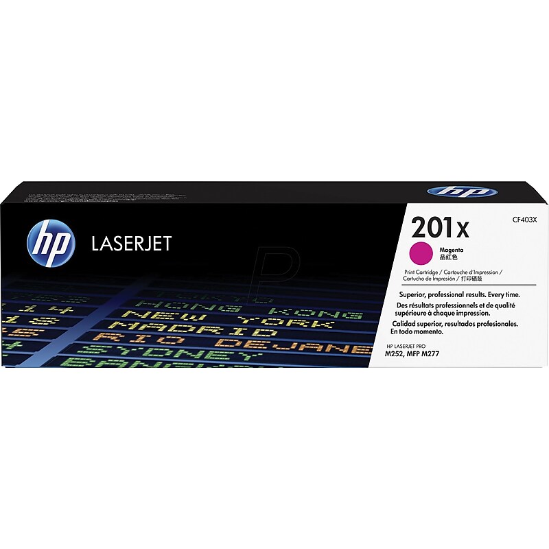 HP 201X Magenta High Yield Toner Cartridge (CF403X) image 1