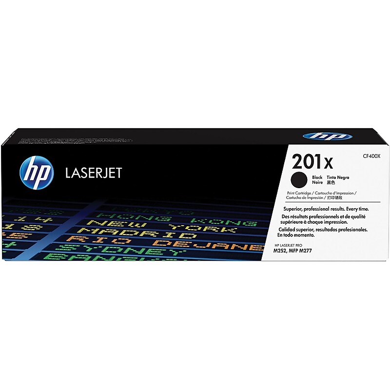 HP 201X Black High Yield Toner Cartridge (CF400X) image 1