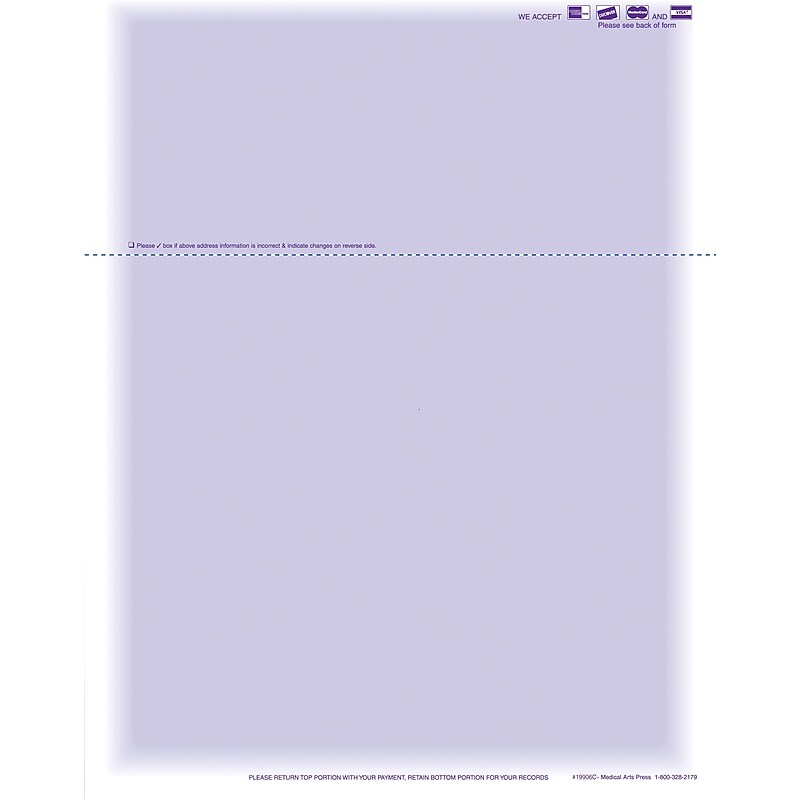 Medical Arts Press Invoices, 8-1/2" x 11", 500 Sets/Book, 508/Pack (19906C) image 1
