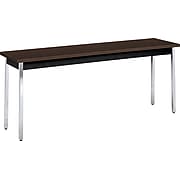 HON® Utility Table in Mocha, 72"x18", Rectangular