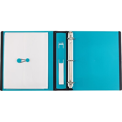 Staples Better 1.5Inch D 3Ring View Binder, Teal (13468CC) Staples