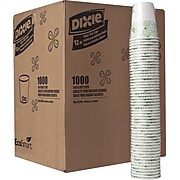 Dixie EcoSmart PLA Paper Hot Cups, 12 oz., White, 1000/Carton (2342PLA)